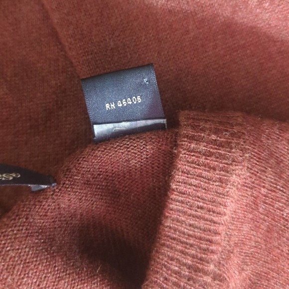 NORTHERN Isles Brown Crew Neck Silk Rayon Cashmere Sweater Men's Size Large - Picture 11 of 14